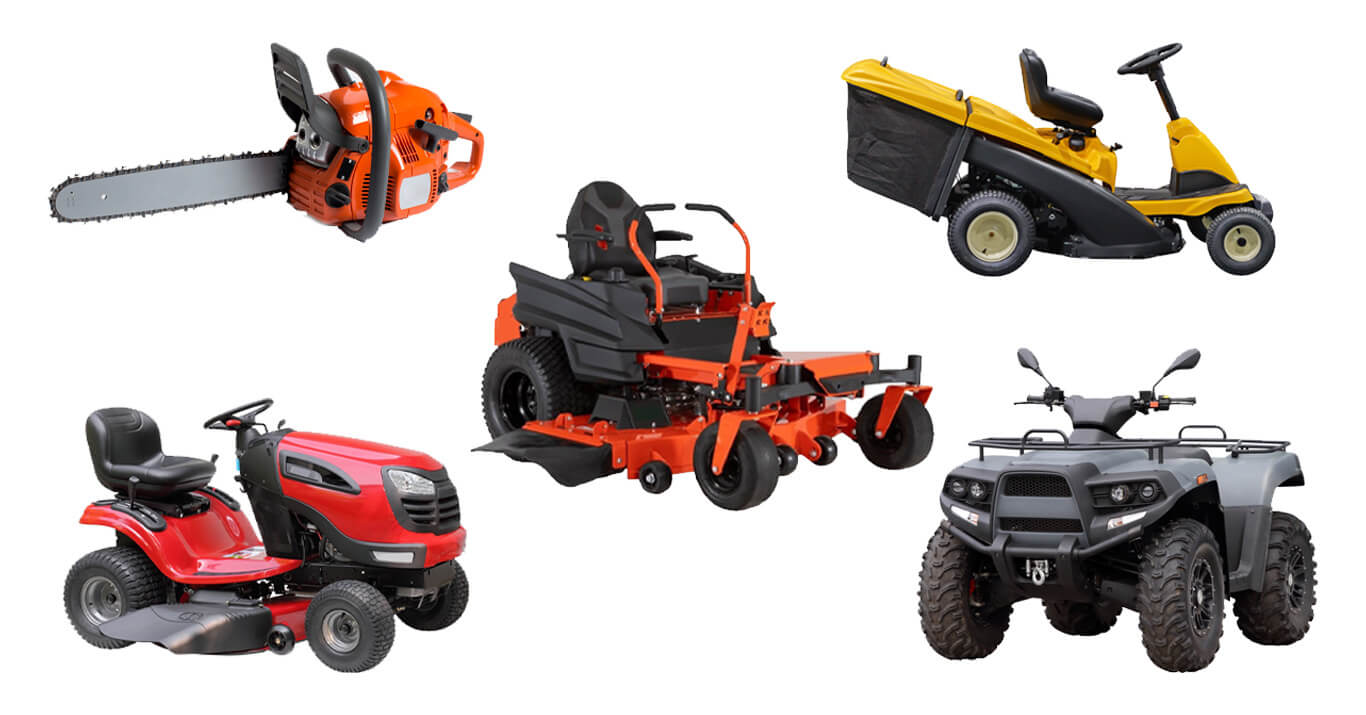 colection of small engines machines